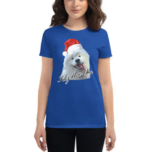 Load image into Gallery viewer, "Feliz Navi-Dog" Women's Short Sleeve T-Shirt