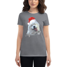 Load image into Gallery viewer, "Feliz Navi-Dog" Women's Short Sleeve T-Shirt