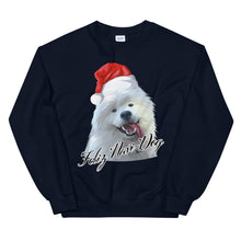 Load image into Gallery viewer, "Feliz Navi-Dog" Unisex Sweatshirt