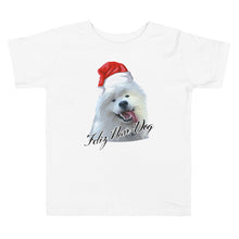 Load image into Gallery viewer, "Feliz Navi-Dog" Toddler Short Sleeve Tee
