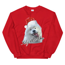 Load image into Gallery viewer, "Feliz Navi-Dog" Unisex Sweatshirt