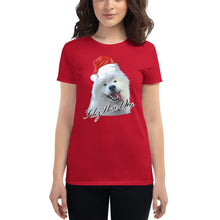 Load image into Gallery viewer, "Feliz Navi-Dog" Women's Short Sleeve T-Shirt