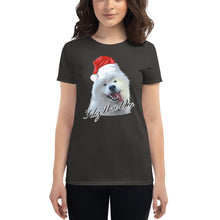 Load image into Gallery viewer, "Feliz Navi-Dog" Women's Short Sleeve T-Shirt