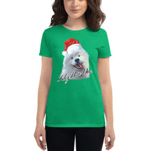 Load image into Gallery viewer, "Feliz Navi-Dog" Women's Short Sleeve T-Shirt