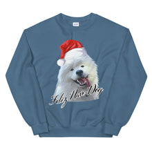 Load image into Gallery viewer, "Feliz Navi-Dog" Unisex Sweatshirt