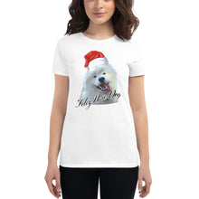 Load image into Gallery viewer, "Feliz Navi-Dog" Women's Short Sleeve T-Shirt
