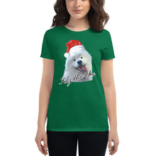 Load image into Gallery viewer, "Feliz Navi-Dog" Women's Short Sleeve T-Shirt