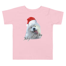 Load image into Gallery viewer, "Feliz Navi-Dog" Toddler Short Sleeve Tee