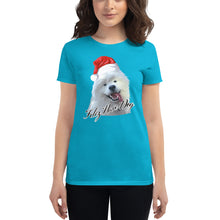 Load image into Gallery viewer, "Feliz Navi-Dog" Women's Short Sleeve T-Shirt