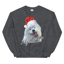 Load image into Gallery viewer, "Feliz Navi-Dog" Unisex Sweatshirt