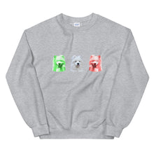 Load image into Gallery viewer, Cub Holiday Lights Trio Unisex Sweatshirt
