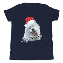 Load image into Gallery viewer, &quot;Feliz Navi-Dog&quot; Youth Short Sleeve T-Shirt

