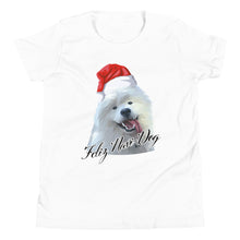 Load image into Gallery viewer, &quot;Feliz Navi-Dog&quot; Youth Short Sleeve T-Shirt
